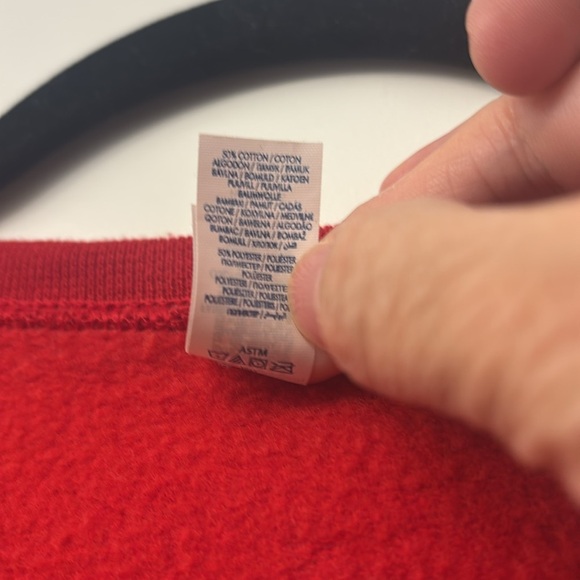 Mike Tyson Merry Chrithmith Jerzees Red Crewneck Sweatshirt size large - Picture 6 of 9